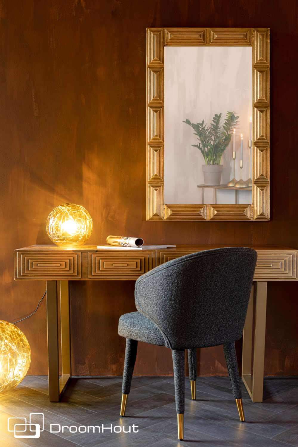 Tafellamp Dutchbone Lune Lamp DroomHout