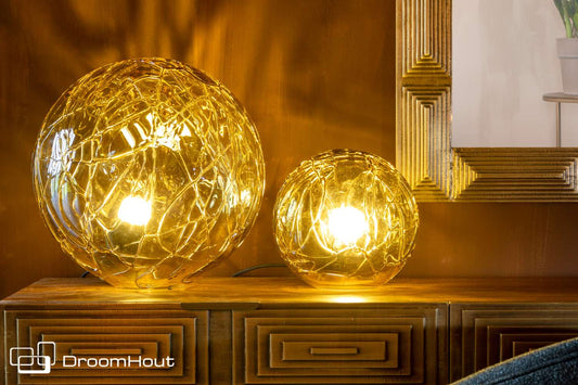 Tafellamp Dutchbone Lune Lamp DroomHout