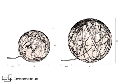 Tafellamp Dutchbone Lune Lamp DroomHout