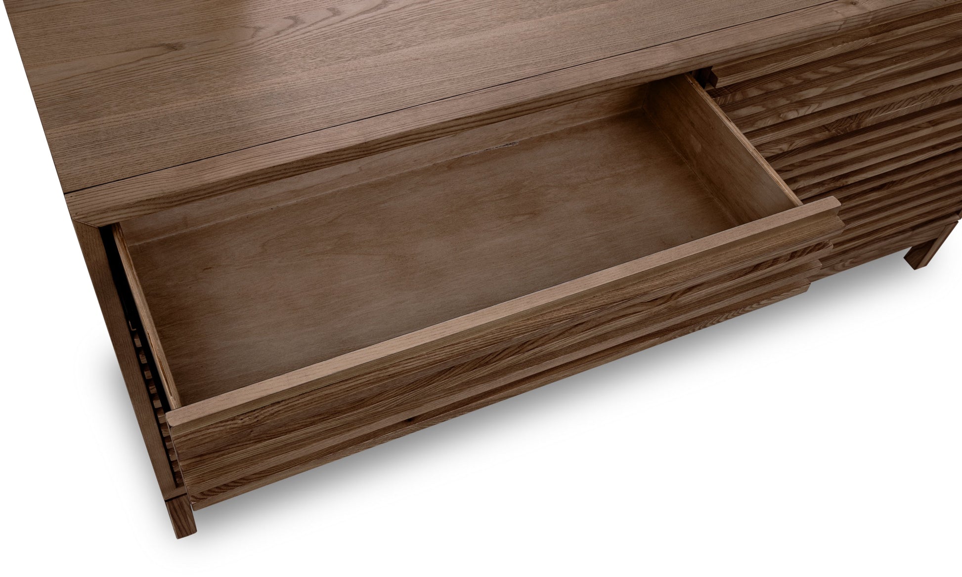 Tanner Zes Laden As Houten Dressoir in Roux detail lade boven