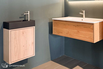 Toiletmeubel DroomHout Nettuno Massief Hout Met Zwevende Montage DroomHout