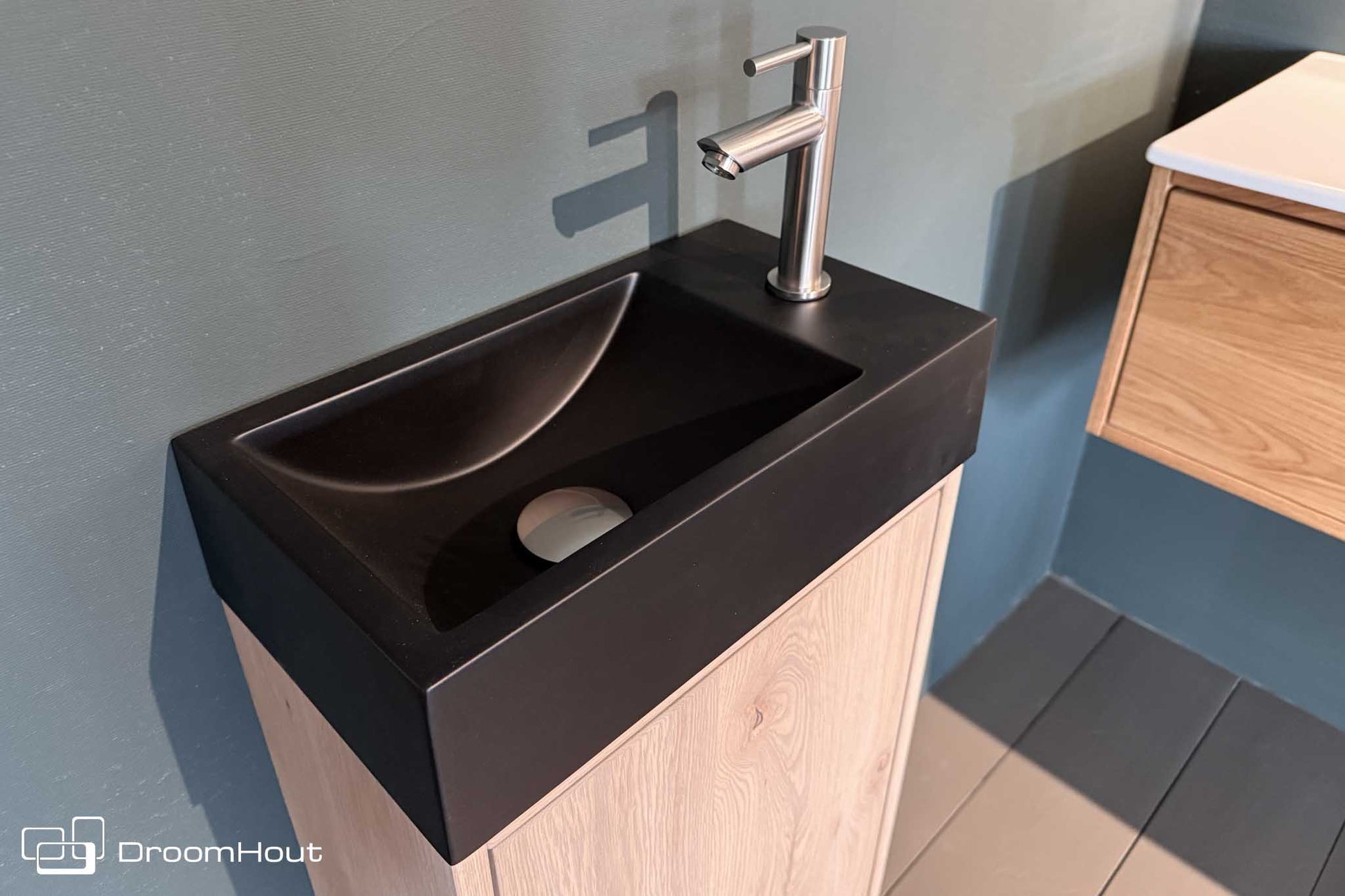 Toiletmeubel DroomHout Nettuno Massief Hout Met Zwevende Montage DroomHout