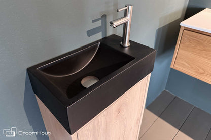 Toiletmeubel DroomHout Nettuno Massief Hout Met Zwevende Montage DroomHout