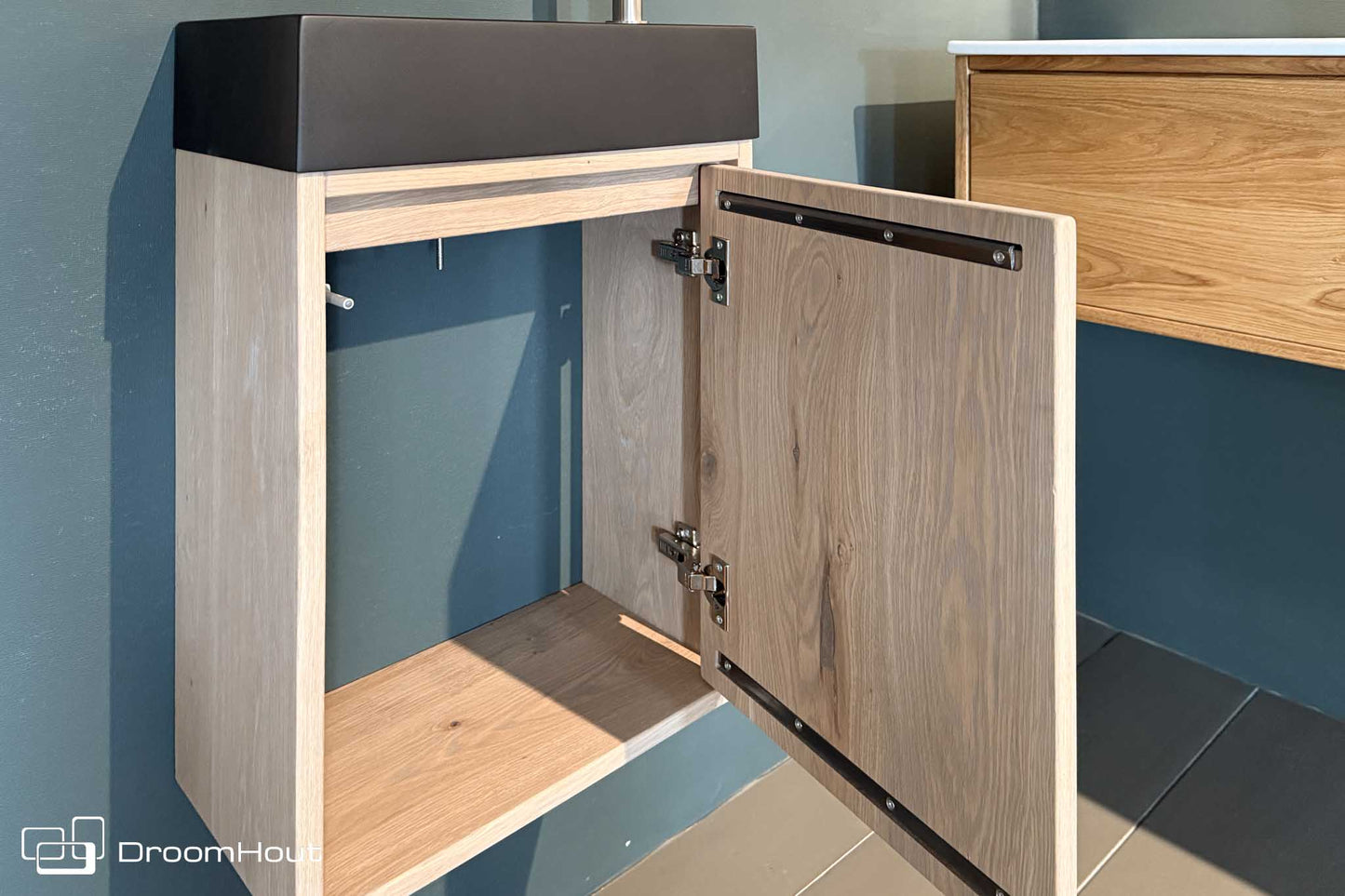 Toiletmeubel DroomHout Nettuno Massief Hout Met Zwevende Montage DroomHout