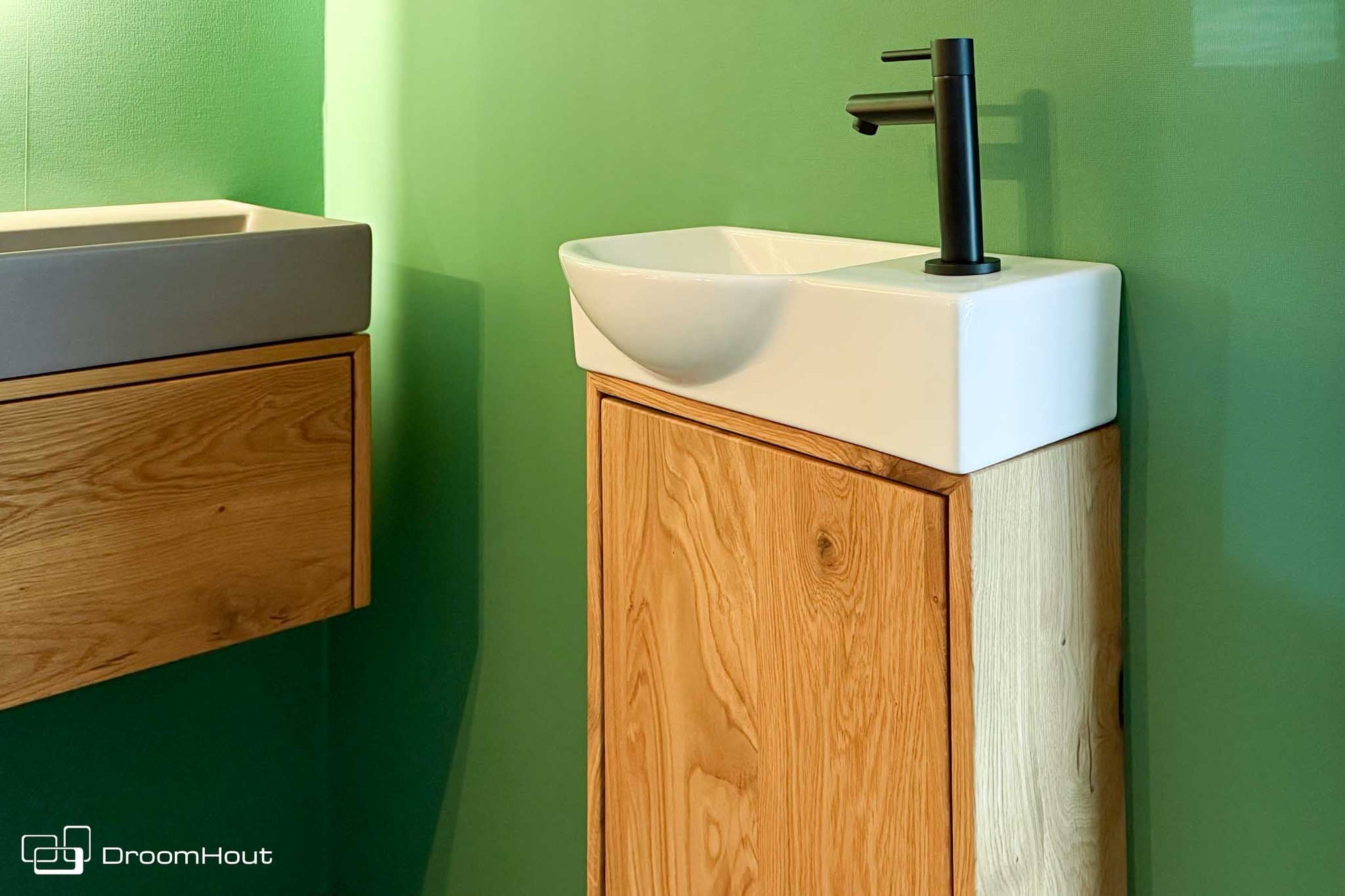 Toiletmeubel DroomHout Siena Massief Hout Met Strakke Front DroomHout