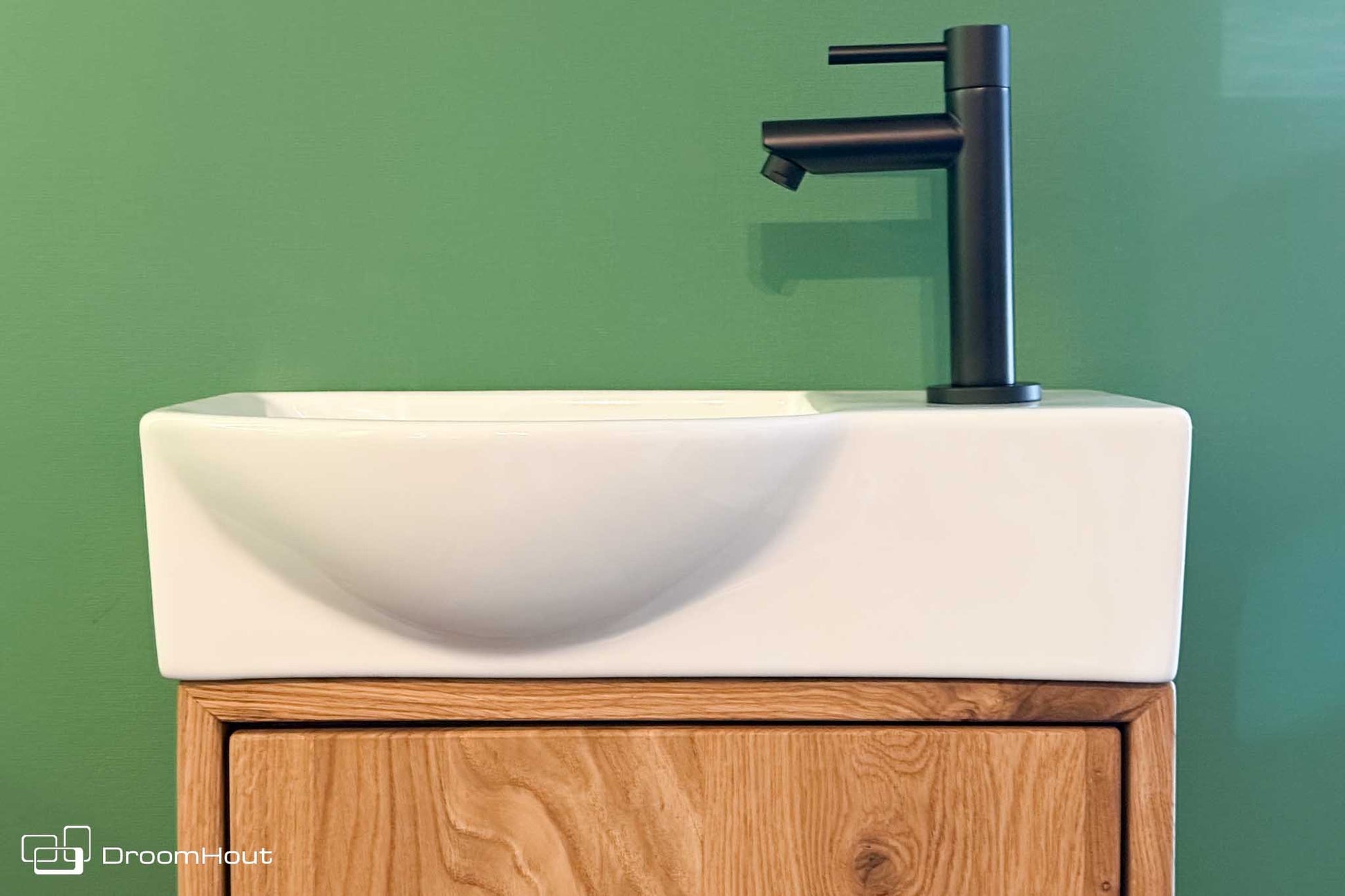 Toiletmeubel DroomHout Siena Massief Hout Met Strakke Front DroomHout