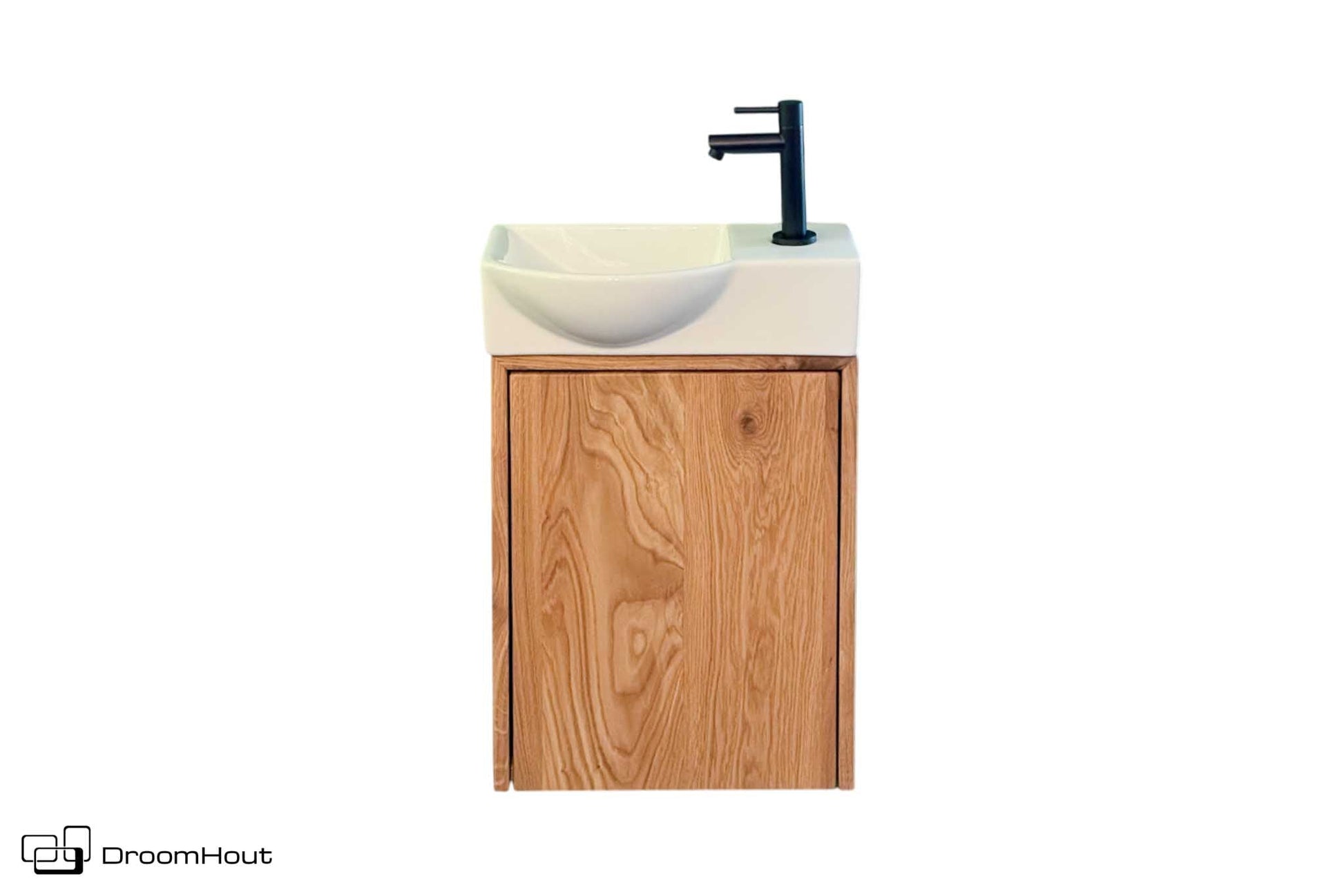 Toiletmeubel DroomHout Siena Massief Hout Met Strakke Front DroomHout
