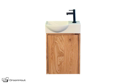 Toiletmeubel DroomHout Siena Massief Hout Met Strakke Front DroomHout