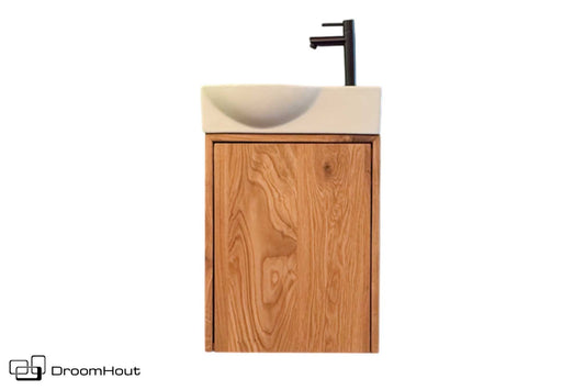 Toiletmeubel DroomHout Siena Massief Hout Met Strakke Front DroomHout