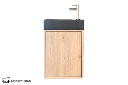 Toiletmeubel DroomHout Nettuno Massief Hout Met Zwevende Montage DroomHout