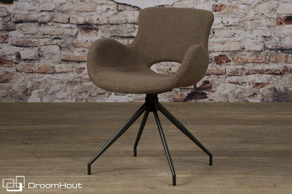 Stoel Tower Living Campo - draaibaar donkerbruin donkerbruin Stoelen DroomHout