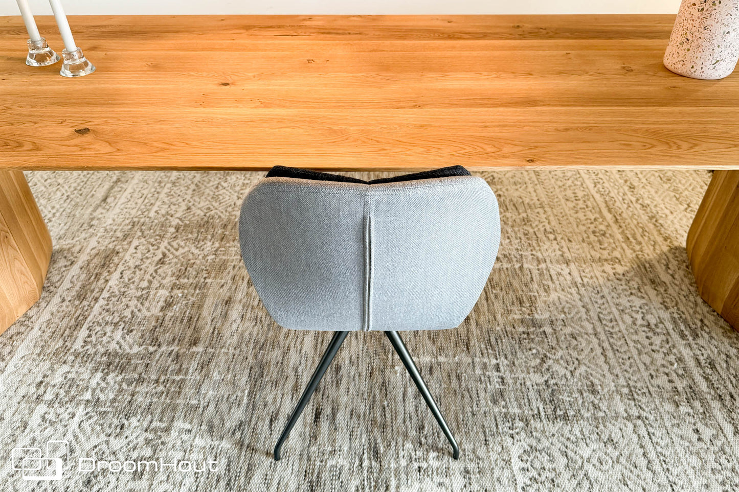 Stoel Mood 91 Met Afneembaar Kussen Mobitec HipHop Zilver Antraciet Stoel DroomHout