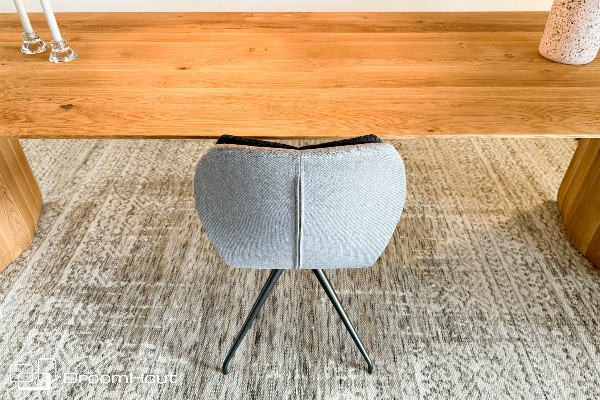 Stoel Mood 91 Met Afneembaar Kussen Mobitec HipHop Zilver Antraciet Stoel DroomHout