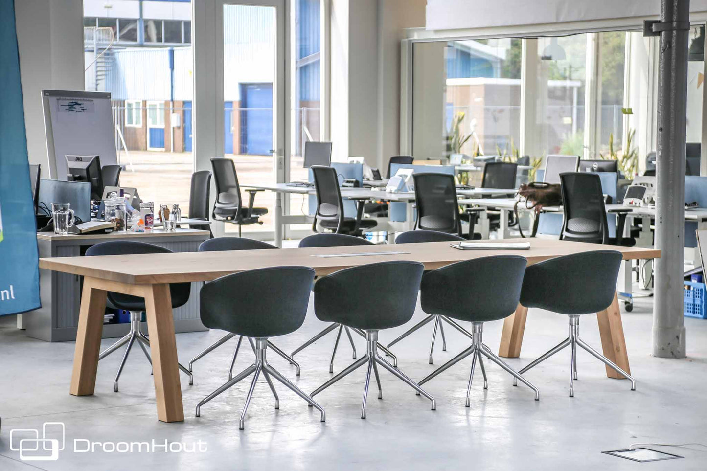 Vergadertafel eiken DroomHout Kopenhagen Vergadertafel DroomHout