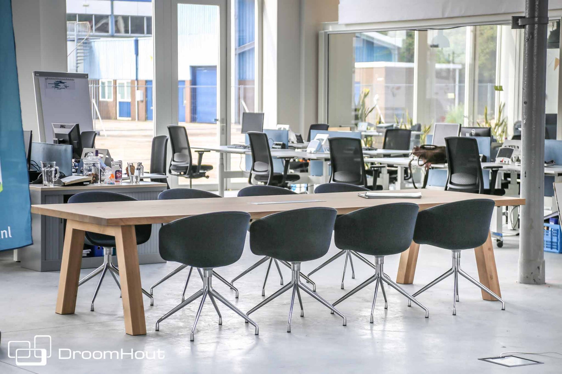 Vergadertafel eiken DroomHout Kopenhagen Vergadertafel DroomHout