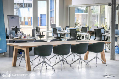 Vergadertafel eiken DroomHout Kopenhagen Vergadertafel DroomHout