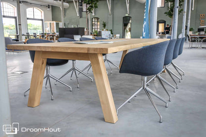 Vergadertafel eiken DroomHout Kopenhagen Vergadertafel DroomHout