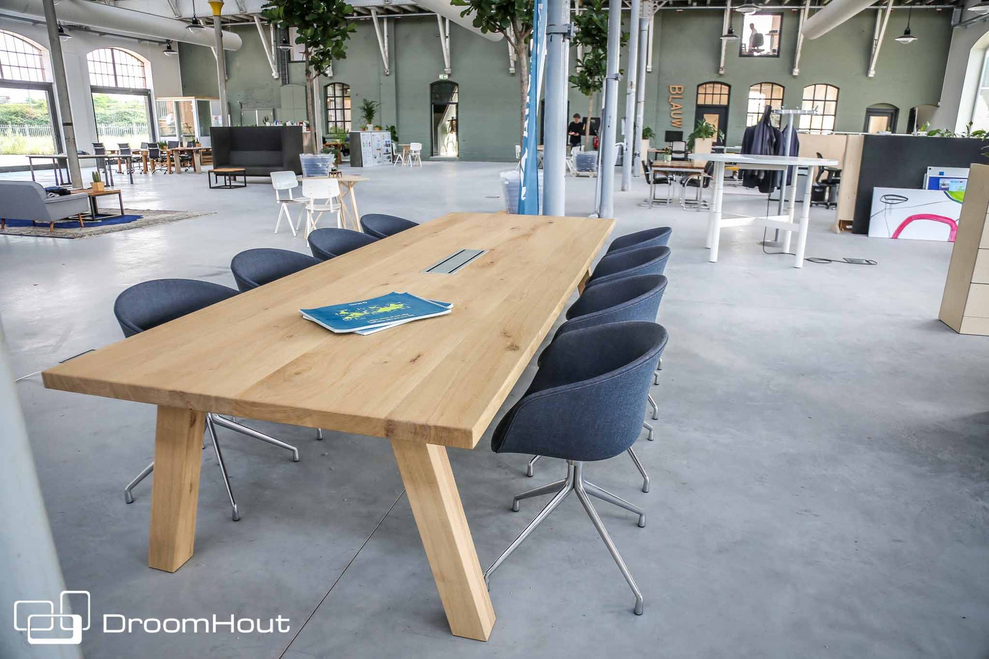 Vergadertafel eiken DroomHout Kopenhagen Vergadertafel DroomHout