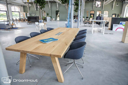 Vergadertafel eiken DroomHout Kopenhagen Vergadertafel DroomHout