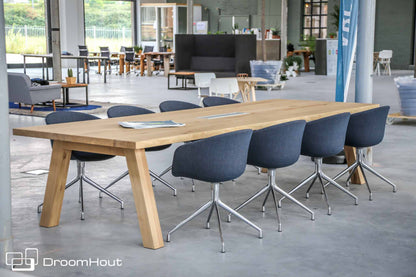 Vergadertafel eiken DroomHout Kopenhagen Vergadertafel DroomHout