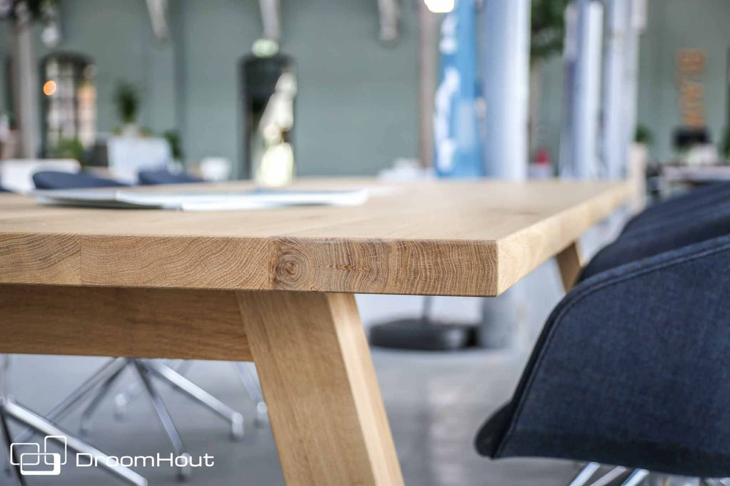 Vergadertafel eiken DroomHout Kopenhagen Vergadertafel DroomHout
