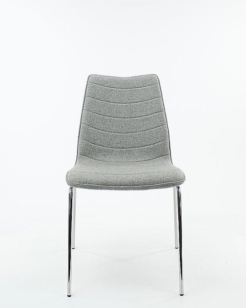 Workliving Eetkamerstoel / Vergaderstoel - Wolvilt Fenice 351 zachtblauw - frame zwart - Furniture > Chairs > Kitchen & Dining Room Chairs