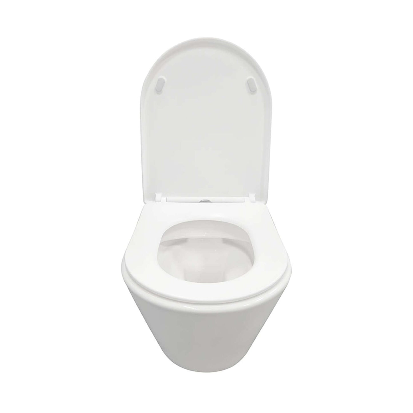Vesta randloos wandtoilet met zitscherm Wit Wiesbaden