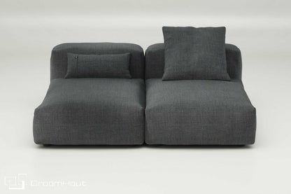 Vetsak sofa set 01 medium pique | dark grey pique | dark grey Sofa DroomHout