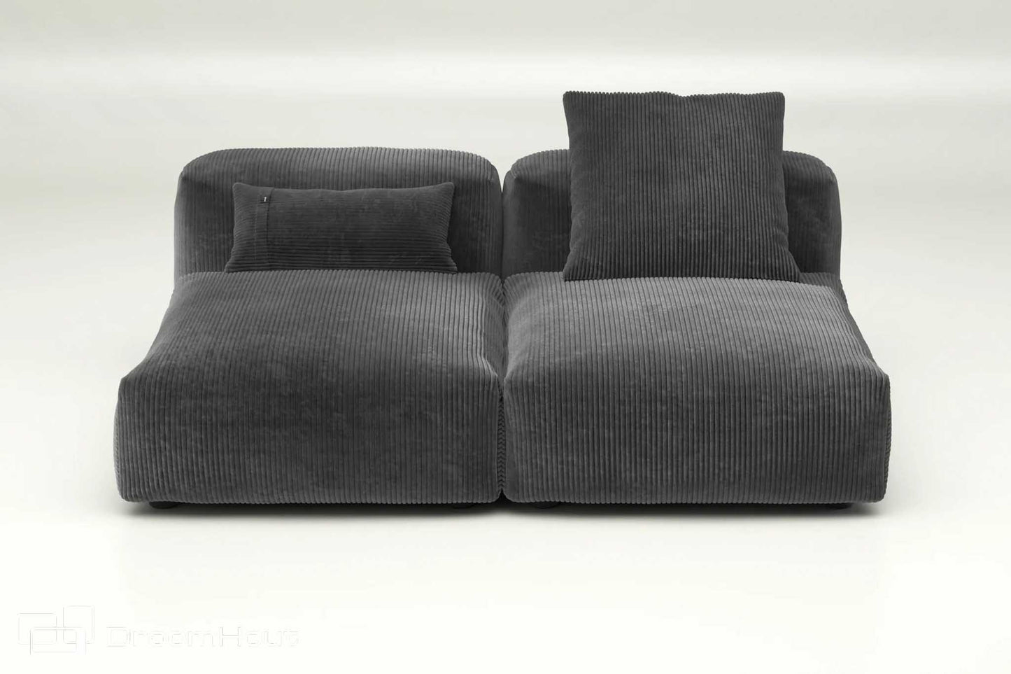Vetsak sofa set 01 medium cord velours | dark grey cord velours | dark grey Sofa DroomHout