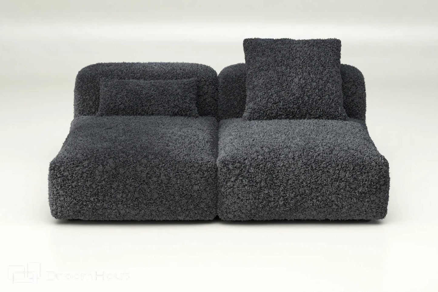 Vetsak sofa set 01 medium doodle | dark grey doodle | dark grey Sofa DroomHout