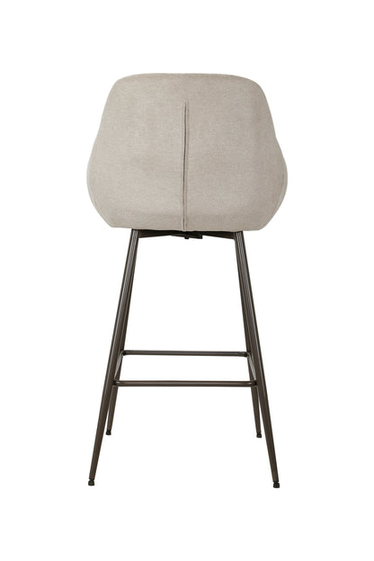 Hoge off-white barkruk met armleuning (set van 2) Droppery