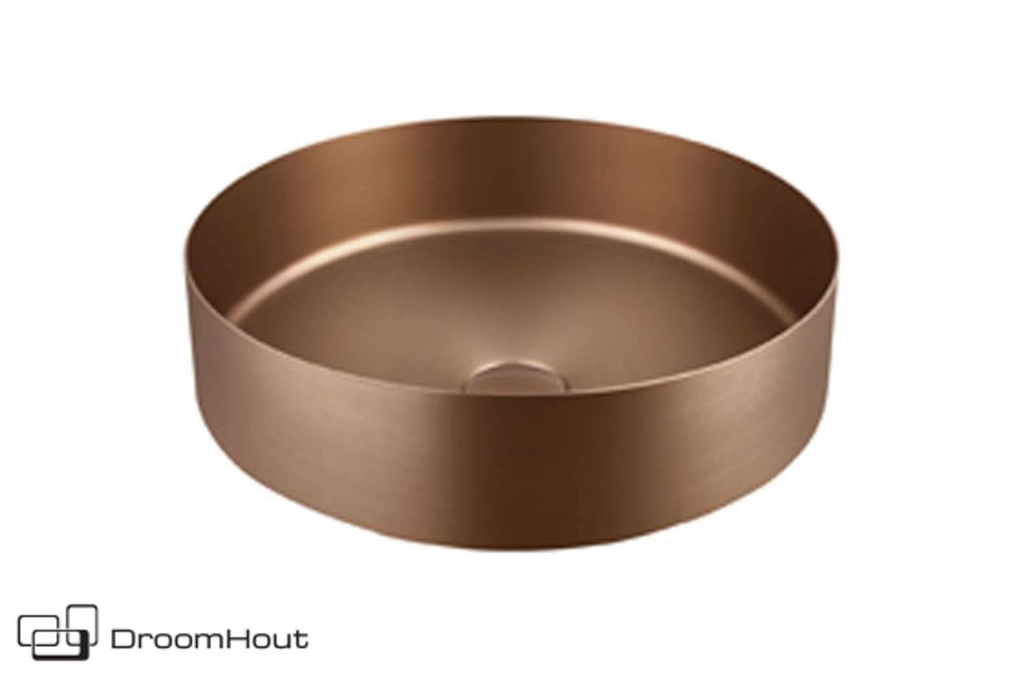 Waskom Deluxe Staal Voor Massief Eiken Badkamermeubel brons brons Badkamermeubel DroomHout