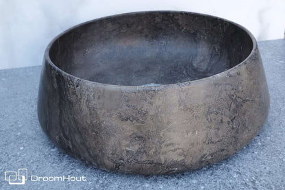 Waskom Marmo mokka brown mokka brown Badkamermeubel DroomHout