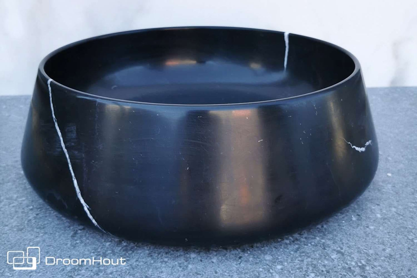 Waskom Marmo black emperador black emperador Badkamermeubel DroomHout