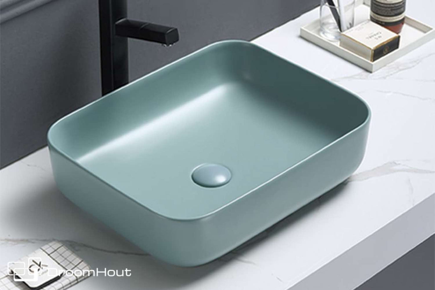 Waskom Minerva Color Line Beschikbaar In Zeven Kleuren fjord groen mat fjord groen mat Badkamermeubel DroomHout
