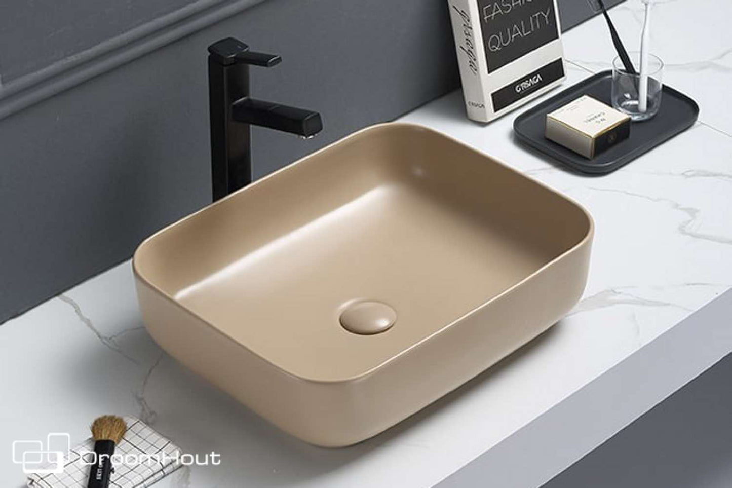 Waskom Minerva Color Line Beschikbaar In Zeven Kleuren zand beige mat zand beige mat Badkamermeubel DroomHout