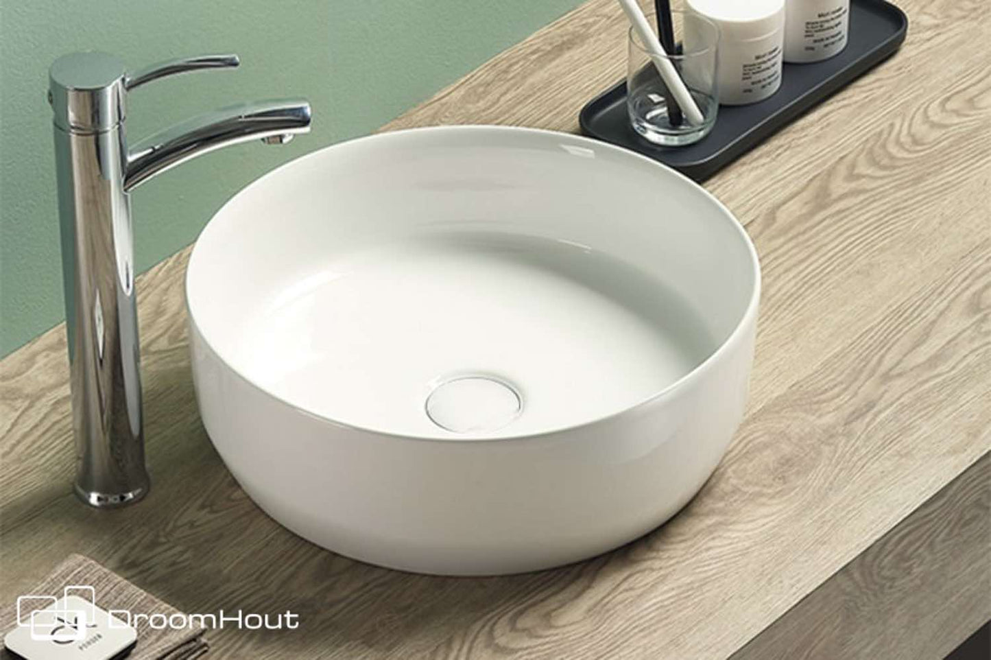 Waskom Victoria Color Line wit glans wit glans badkamermeubel DroomHout