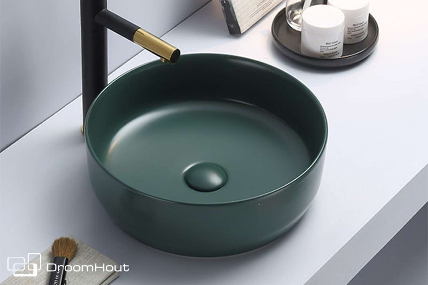 Waskom Victoria Color Line jade groen mat jade groen mat badkamermeubel DroomHout