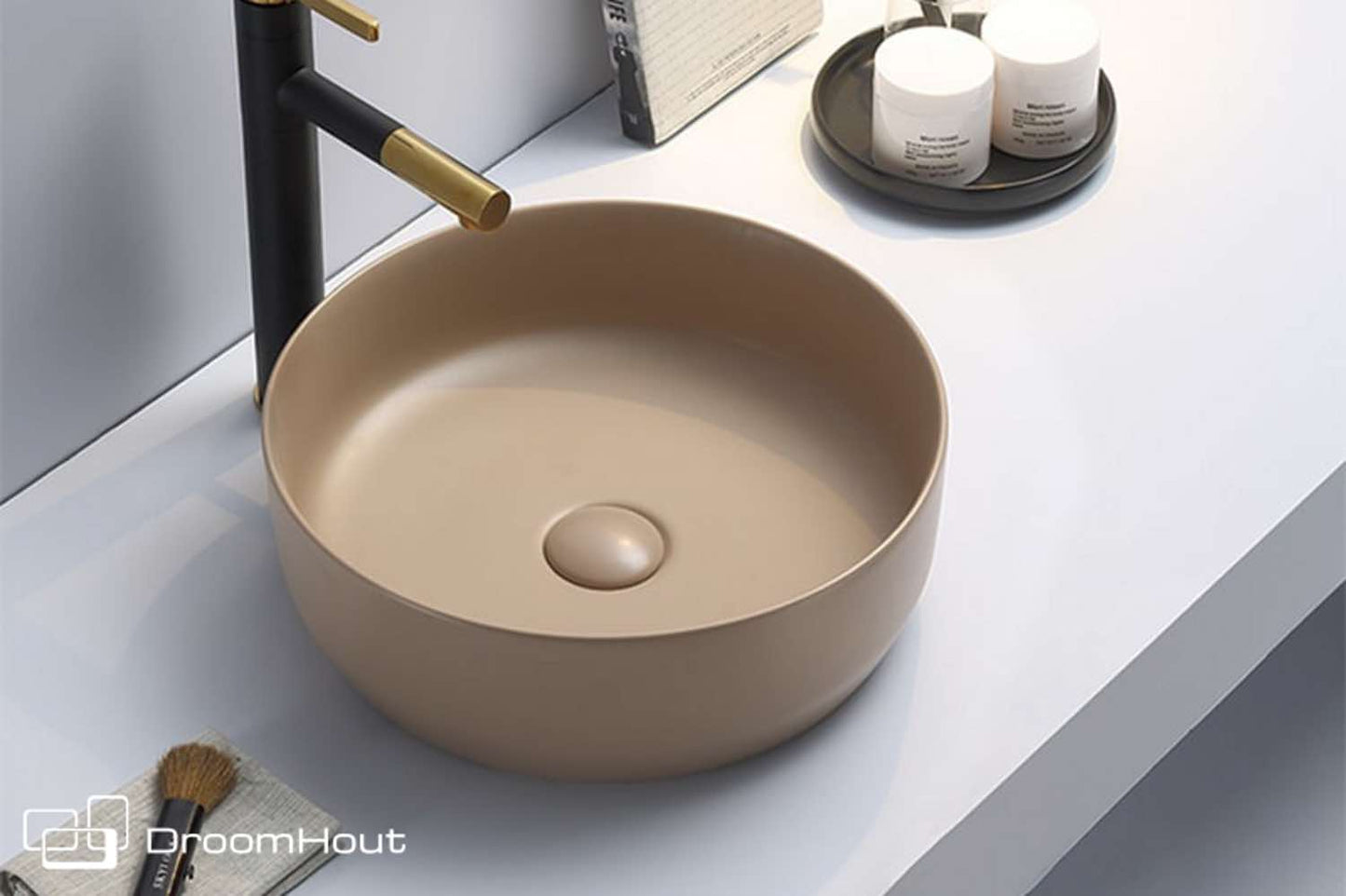 Waskom Victoria Color Line zand beige mat zand beige mat badkamermeubel DroomHout