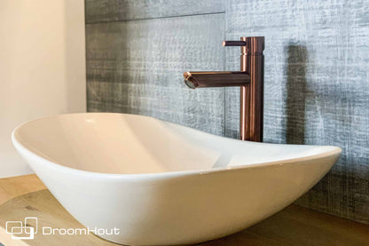 Wastafelmengkraan hoog brons DroomHout