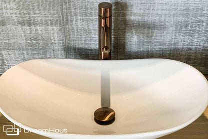 Wastafelmengkraan hoog brons DroomHout