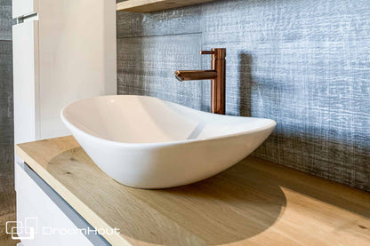 Wastafelmengkraan hoog brons DroomHout