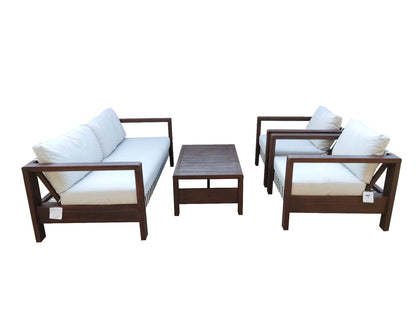 Zambra Loungeset - 4 stuks - complete set met sofa, tafel en stoelen