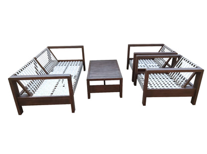 Zambra Loungeset - 4 stuks - set zonder kussens voorbeeld