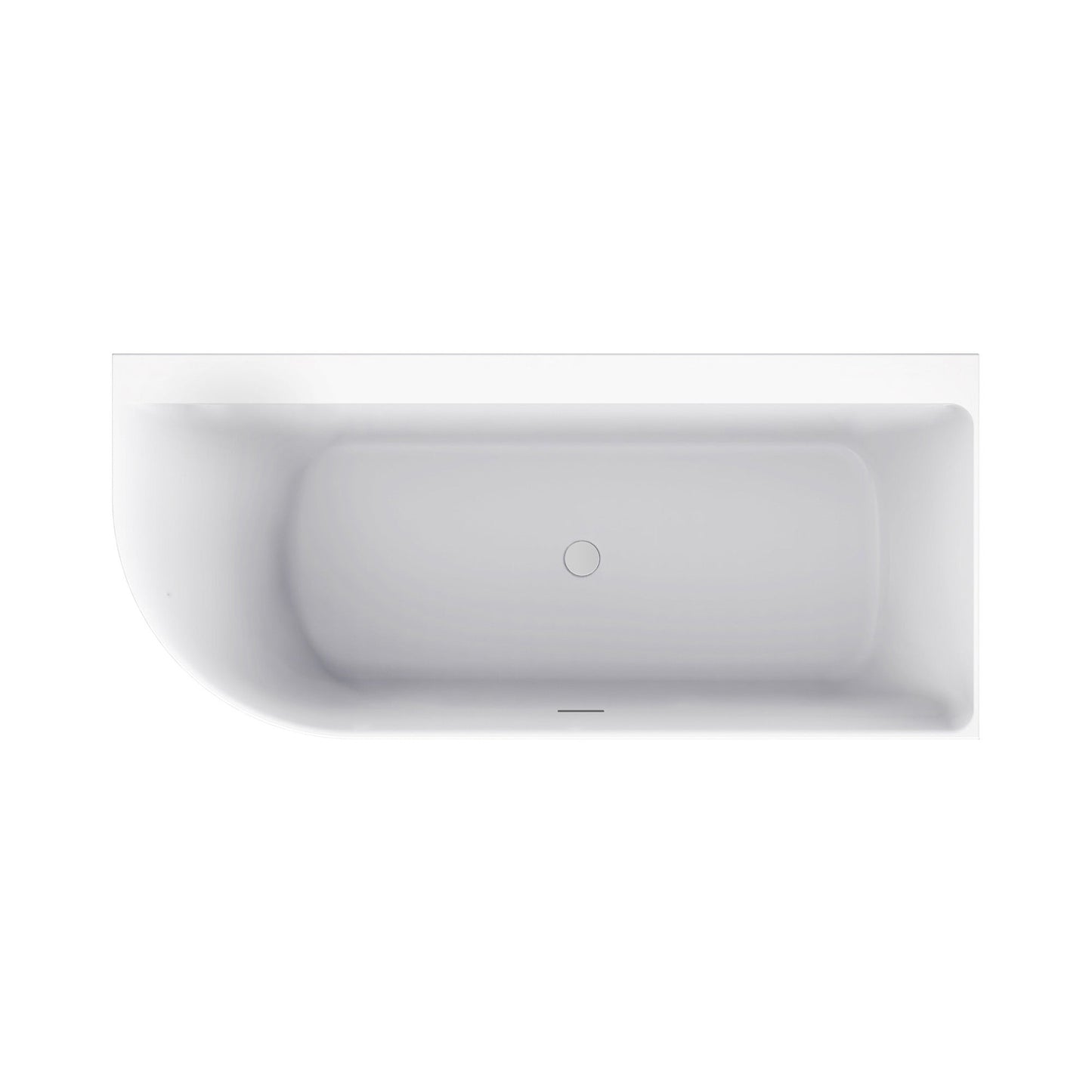 Zenn Hoekbad Wiesbaden 180x80 cm met Afvoer Wit Bad Sanitairluxe