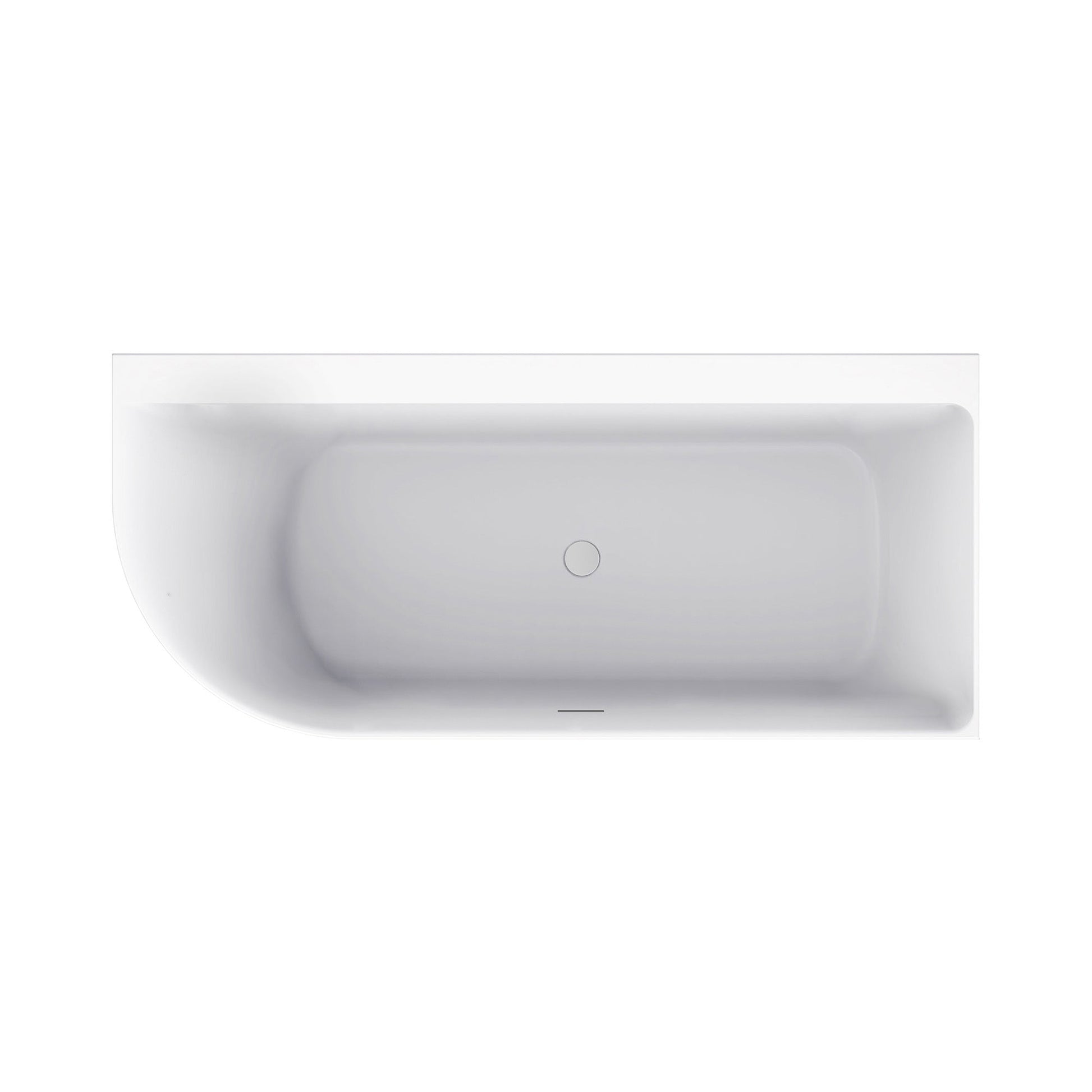 Zenn Hoekbad Wiesbaden 180x80 cm met Afvoer Wit Bad Sanitairluxe
