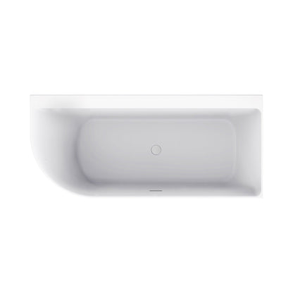 Zenn Hoekbad Wiesbaden 180x80 cm met Afvoer Wit Bad Sanitairluxe