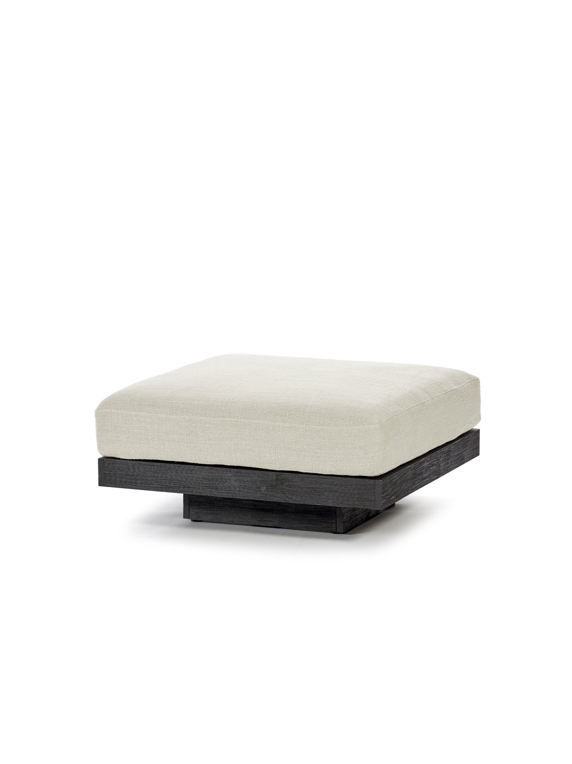 Rudolph Black Beige Foot Stool
