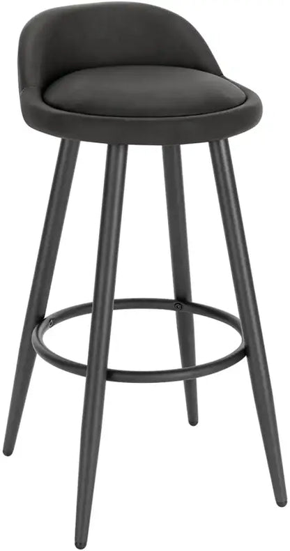 BukkitBow - Barkruk - Fluweel of Lederen - Metalen Poten - Stabiel en Duurzaam - 120 kg Draagvermogen