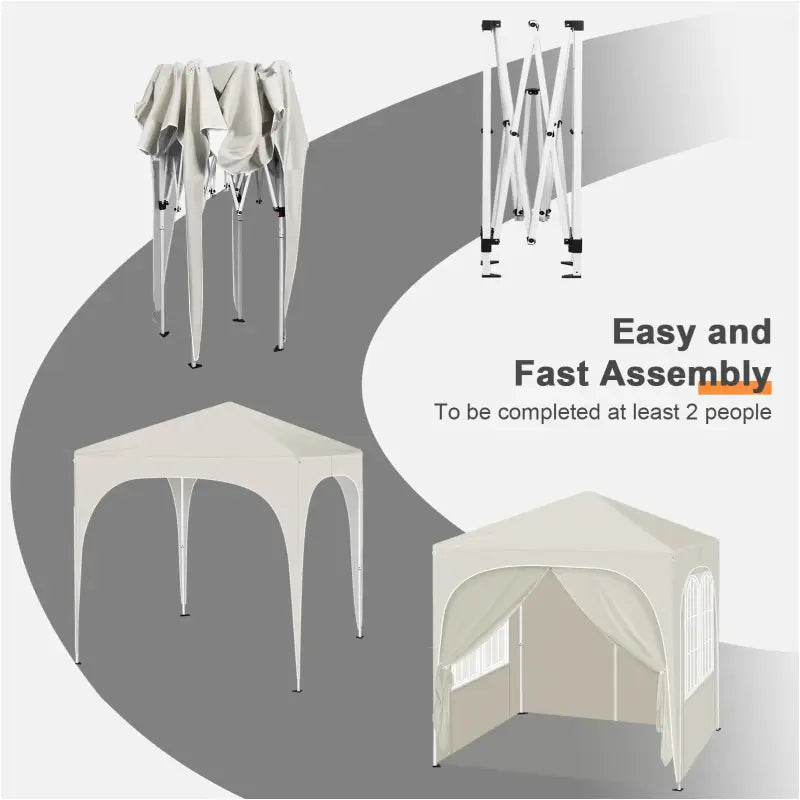 Opvouwbare Partytent 2x2m – Oxford Stof en Metaal – UV-bestendig en Waterdicht – Verstelbaar in Hoogte